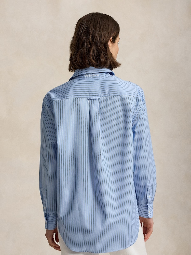 Polo Ralph Lauren Blue Wimbledon Striped Shirt - Image 2 of 5