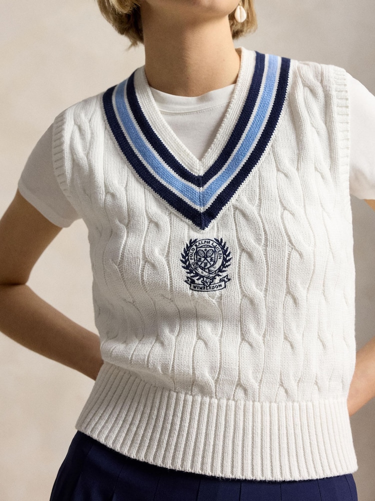 Polo Ralph Lauren Cream Sweater Vest - Image 3 of 3