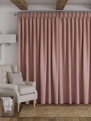 Pink Brushed Stripe Made to Measure Curtains - Image 2 of 9