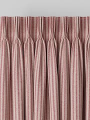 Pink Brushed Stripe Made to Measure Curtains - Image 3 of 9