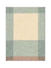 Teal Blue Check Made to Measure Curtains - Image 7 of 9