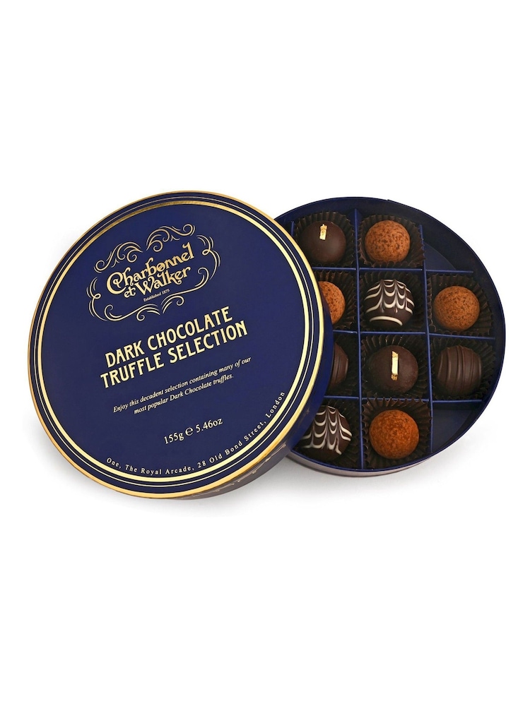 Charbonnel et Walker 155g Dark Chocolate Truffle Selection 2025 - Image 1 of 2 Charbonnel et Walker 155g Dark Chocolate Truffle Selection 2025 - Image 1 of 2