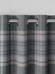 Grey Brushed Check Made to Measure Curtains - Image 5 of 9