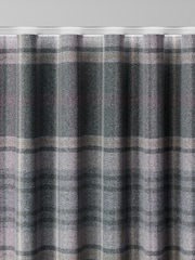 Grey Brushed Check Made to Measure Curtains - Image 6 of 9