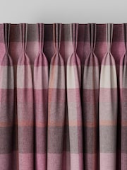 Pink Berry Check Made to Measure Curtains - Image 3 of 9
