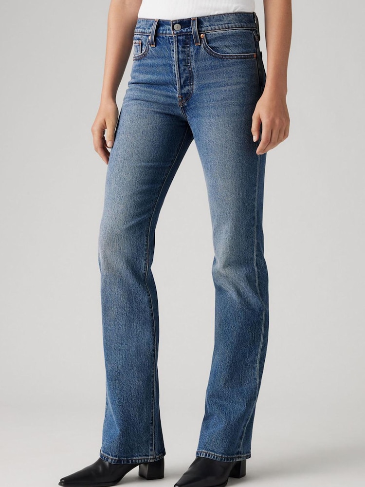 Levi's Mid Blue Denim Wedgie Bootcut Jeans - Image 1 of 9