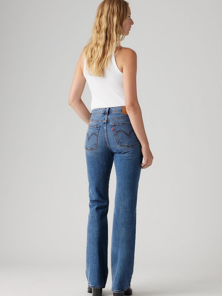 Levi's Mid Blue Denim Wedgie Bootcut Jeans - Image 2 of 9