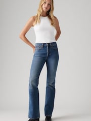 Levi's Mid Blue Denim Wedgie Bootcut Jeans - Image 4 of 9