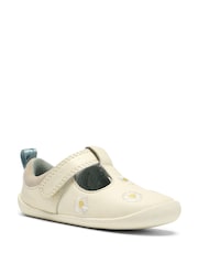 Clarks Yellow First Walkers Flora T-Bar Shoes - Image 3 of 6