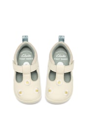 Clarks Yellow First Walkers Flora T-Bar Shoes - Image 5 of 6