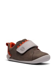 Clarks Grey First Walkers Roamer Rex Shoes - Image 3 of 5