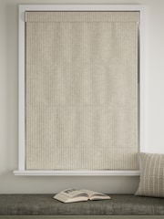 Natural Brushed Stripe Made to Measure Roman Blinds - Image 4 of 6