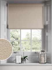 Natural Embossed Made to Measure Roman Blinds - Image 1 of 6