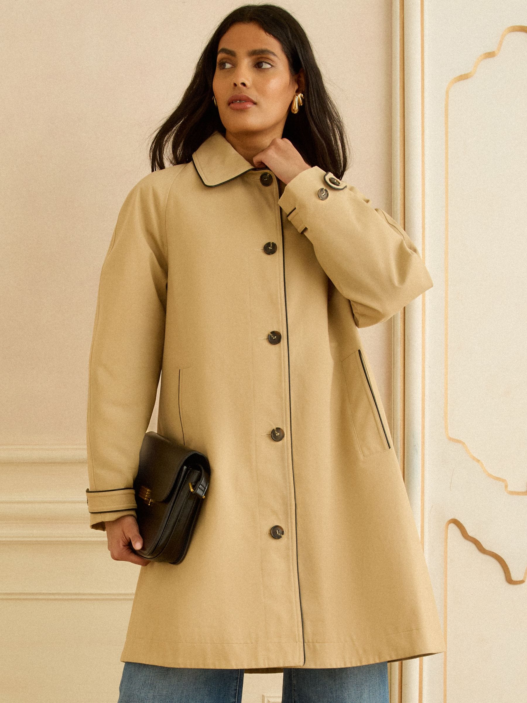 Buy Love & Roses Beige Car Trench Coat from the Next UK online shop