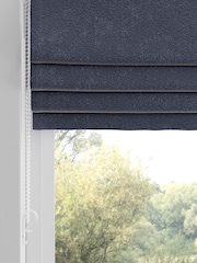 Blue Embossed Made to Measure Roman Blinds - Image 2 of 6