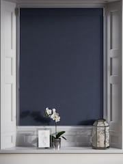 Blue Embossed Made to Measure Roman Blinds - Image 5 of 6