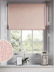 Pink Chenille Made to Measure Roman Blinds - Image 1 of 6