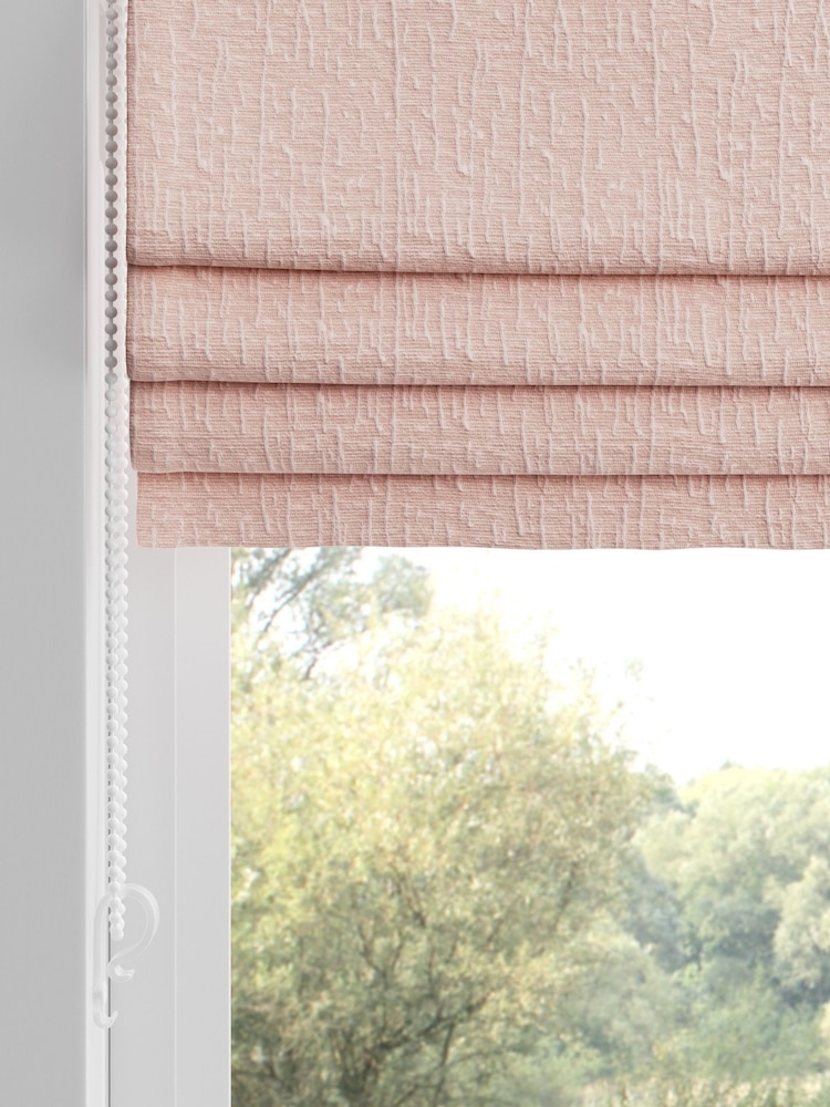 Pink Chenille Made to Measure Roman Blinds - Image 2 of 6
