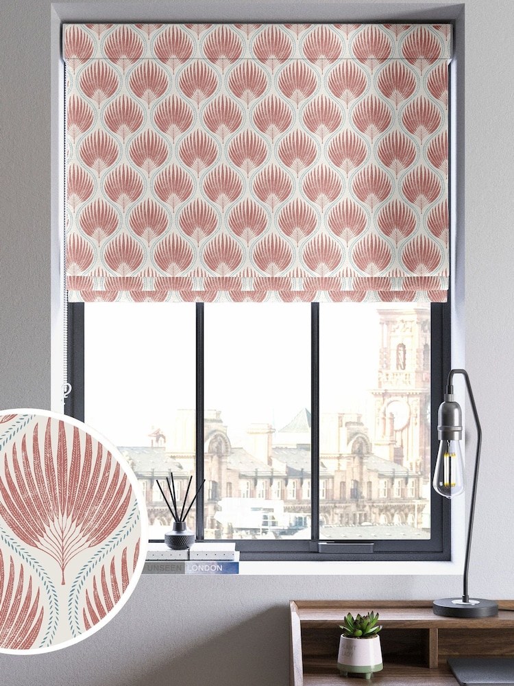 Red Poale Made to Measure Roman Blind - Image 1 of 6 Red Poale Made to Measure Roman Blind - Image 1 of 6