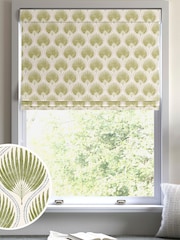 Green Poale Made to Measure Roman Blind - Image 1 of 6