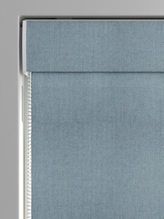 Blue Knit Made to Measure Roman Blind - Image 3 of 6