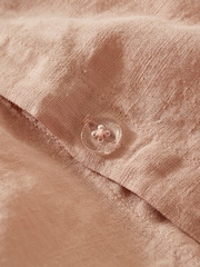Martex Seashell Pink Touch Of Linen Duvet Cover Set - Image 2 of 6