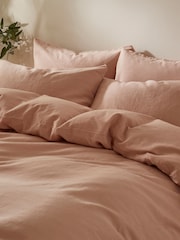 Martex Seashell Pink Touch Of Linen Duvet Cover Set - Image 3 of 6