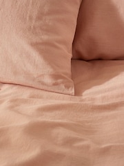Martex Seashell Pink Touch Of Linen Pillowcases Pair - Image 4 of 8
