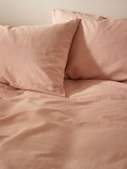 Martex Seashell Pink Touch Of Linen Pillowcases Pair - Image 5 of 8