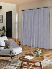 Blue Knit Made to Measure Curtains - Image 2 of 9