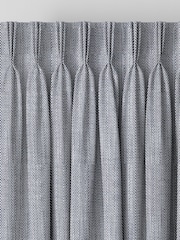 Blue Knit Made to Measure Curtains - Image 3 of 9