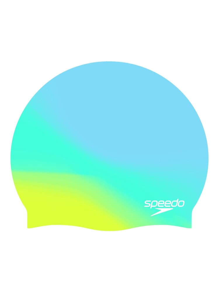 Speedo Blue Junior Multi Color Silicone Swim Cap - Image 2 of 2