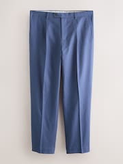modra - Relaxed Fit Linen Blend Suit Trousers - Slika 4 iz 8