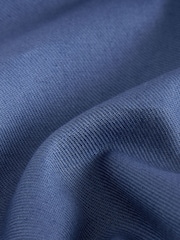 Blue Relaxed Fit Linen Blend Suit Trousers - Image 9 of 9