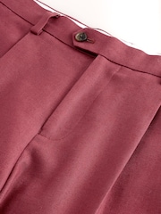 rdeča - Relaxed Fit Linen Blend Suit Trousers - Slika 9 iz 9
