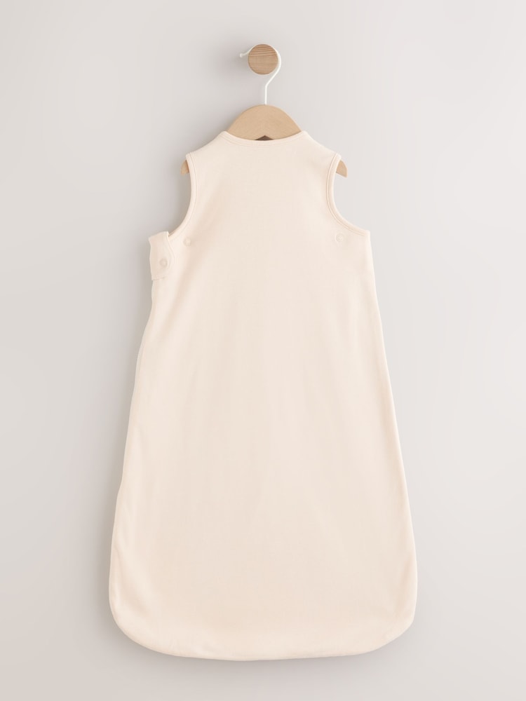 Neutral/Blue Embroidered Bears 1 Tog Sleeveless Baby Sleepbag - Image 2 of 7