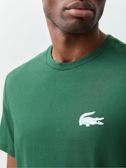 Lacoste Green Crocodile Print T-Shirt - Image 4 of 7