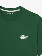 Lacoste Green Crocodile Print T-Shirt - Image 6 of 7