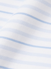 Lacoste Blue Classic Fit Striped Cotton T-Shirt - Image 3 of 3