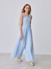 Baker by Ted Baker 3D Floral Strappy Pleated Wide Leg Jumpsuit - Image 3 of 10