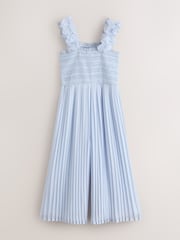 Baker by Ted Baker 3D Floral Strappy Pleated Wide Leg Jumpsuit - Image 7 of 10