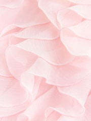 ვარდისფერი - Baker by Ted Baker Mesh Waterfall Halter Wide Leg Jumpsuit - სურათი 3 9-დან