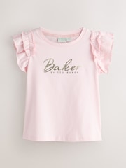 أزرق داكن/وردي - حزمة من 3 تيشرتات بقصّة واسعة مع تفاصيل كشكشة وطباعة غرافيك من Baker by Ted Baker - صورة 3 من 8