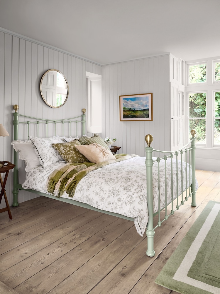 Laura Ashley Sage Green Hayworth Bed - Image 1 of 5 Laura Ashley Sage Green Hayworth Bed - Image 1 of 5