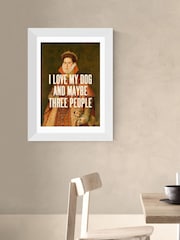 East End Prints White I Love My Dog by Oh Fine Wall Art - Image 1 of 3