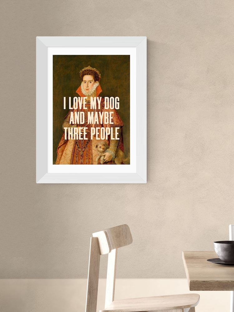 East End Prints White I Love My Dog by Oh Fine Wall Art - Image 1 of 3 East End Prints White I Love My Dog by Oh Fine Wall Art - Image 1 of 3