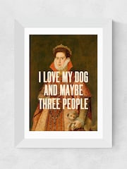 East End Prints White I Love My Dog by Oh Fine Wall Art - Image 2 of 3