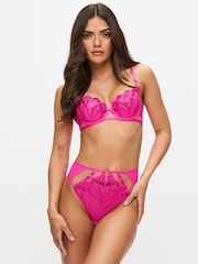 Ann Summers Pink Non Pad Balcony Bright Desiring Decadence Bra - Image 1 of 6