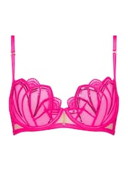 Ann Summers Pink Non Pad Balcony Bright Desiring Decadence Bra - Image 6 of 6