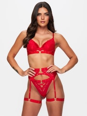 Ann Summers Red Undisputed Padded Plunge Bra - Image 1 of 5